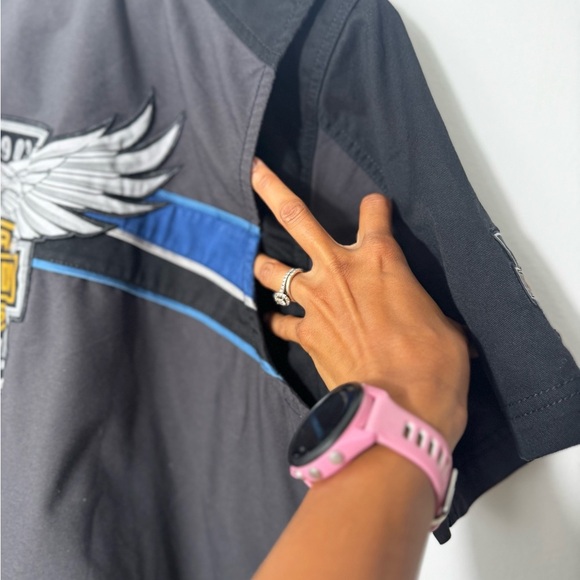 Harley Davidson 115th Year Button Vented Shirt Garage Motorcycle Shop XL - Picture 11 of 14